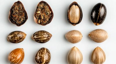 Visual comparison between good and bad cannabis seeds to explain what do cannabis seeds look like and how to spot viability.